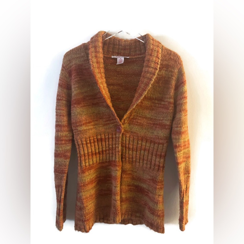 Vintage Nine West Knit One Button Sweater Size Medium